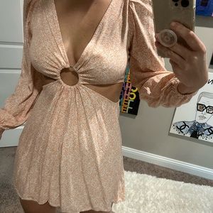 Floral Cutout Dress